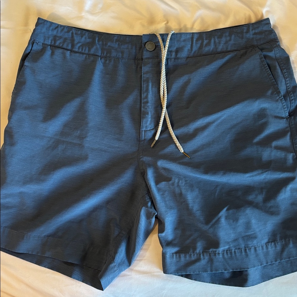 Faherty Blue Men's Hybrid Shorts
